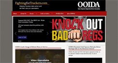 Desktop Screenshot of fightingfortruckers.com